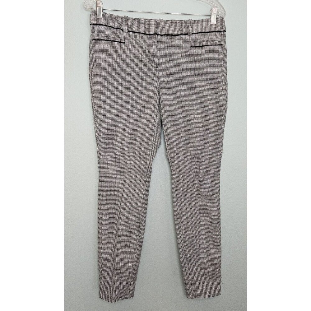 The Limited Exact Stretch Womens Ankle Pants Size 8 Black & White Grid Print‎